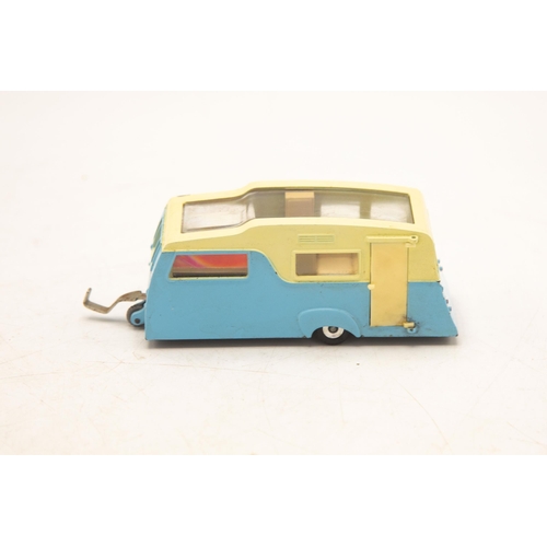 3117 - Dinky Toys 117 Four Berth Caravan, opening door, later panoramic sun-roof model, near mint and fair ... 