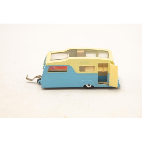 3117 - Dinky Toys 117 Four Berth Caravan, opening door, later panoramic sun-roof model, near mint and fair ... 