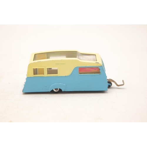 3117 - Dinky Toys 117 Four Berth Caravan, opening door, later panoramic sun-roof model, near mint and fair ... 