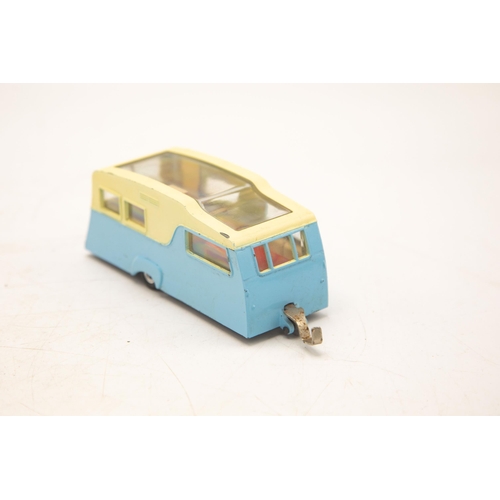 3117 - Dinky Toys 117 Four Berth Caravan, opening door, later panoramic sun-roof model, near mint and fair ... 