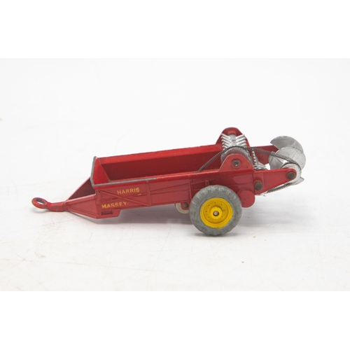 3119 - Dinky Toys 321 Massey-Harris Manure Spreader with cast metal wheels, Excellent condition with minor ... 