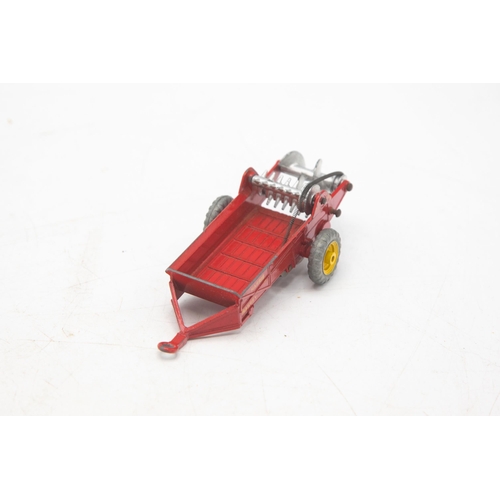 3119 - Dinky Toys 321 Massey-Harris Manure Spreader with cast metal wheels, Excellent condition with minor ... 