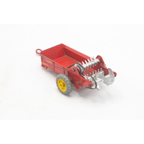 3119 - Dinky Toys 321 Massey-Harris Manure Spreader with cast metal wheels, Excellent condition with minor ... 