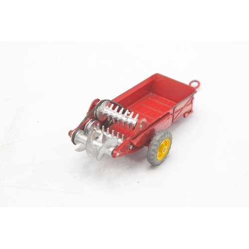 3119 - Dinky Toys 321 Massey-Harris Manure Spreader with cast metal wheels, Excellent condition with minor ... 