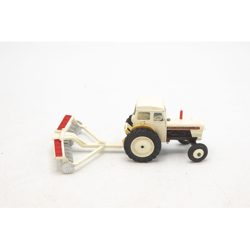 3122 - Dinky Toys 325 David Brown Tractor With Disc Harrow, a Set, fairly scarce combination, both pieces n... 