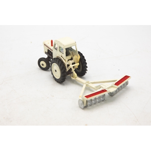 3122 - Dinky Toys 325 David Brown Tractor With Disc Harrow, a Set, fairly scarce combination, both pieces n... 