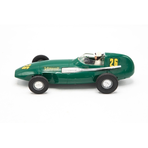 3123 - Tri-ang Minic Electric Vanwall, 1:20 scale racing car, complete original box and display plinth exce... 