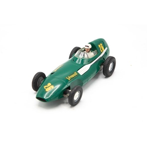 3123 - Tri-ang Minic Electric Vanwall, 1:20 scale racing car, complete original box and display plinth exce... 