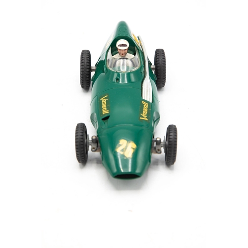 3123 - Tri-ang Minic Electric Vanwall, 1:20 scale racing car, complete original box and display plinth exce... 