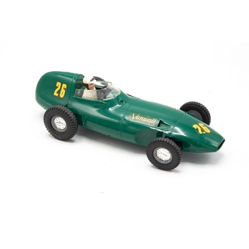 3123 - Tri-ang Minic Electric Vanwall, 1:20 scale racing car, complete original box and display plinth exce... 