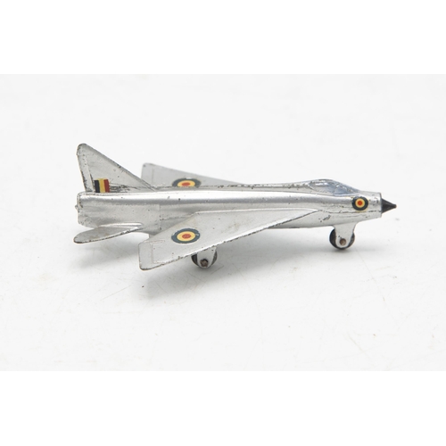 3127 - Dinky Toys 737 P.1B Lightning Fighter, nose antenna tip missing, box main end flap detached (sellota... 