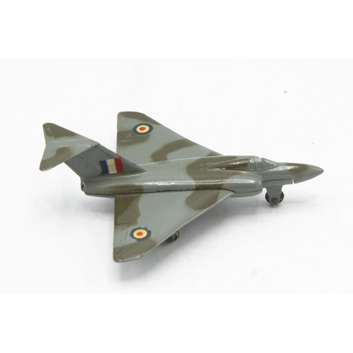 3130 - Dinky Toys, 735 Gloster Javelin Fighterr, one small end-flap missing, small tear on main end flap, m... 