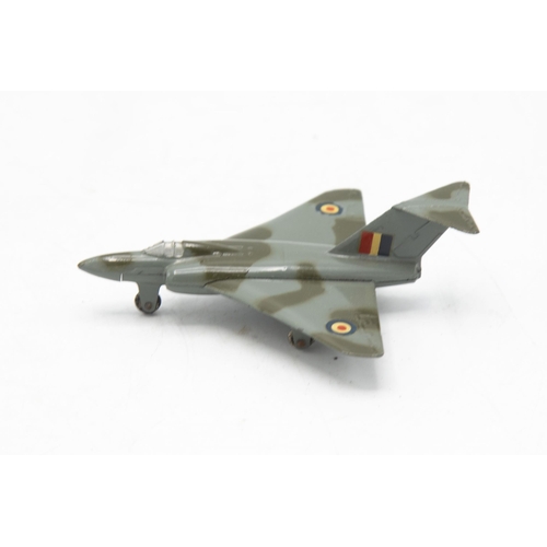 3130 - Dinky Toys, 735 Gloster Javelin Fighterr, one small end-flap missing, small tear on main end flap, m... 