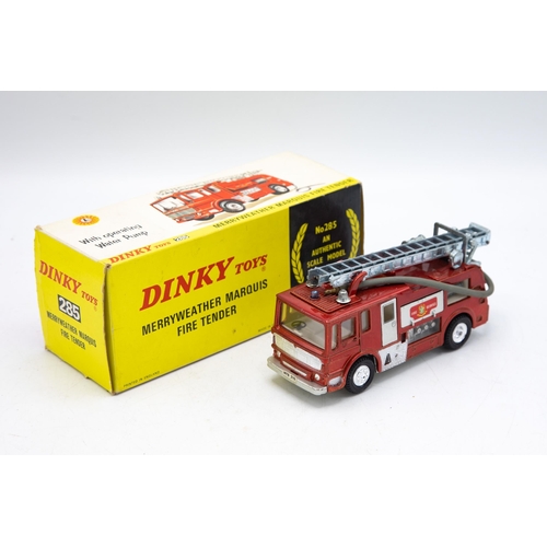 3131 - Dinky Toys 285  Merryweather Marquis Fire Tender, new old shop stock, all inner packing present, pli... 