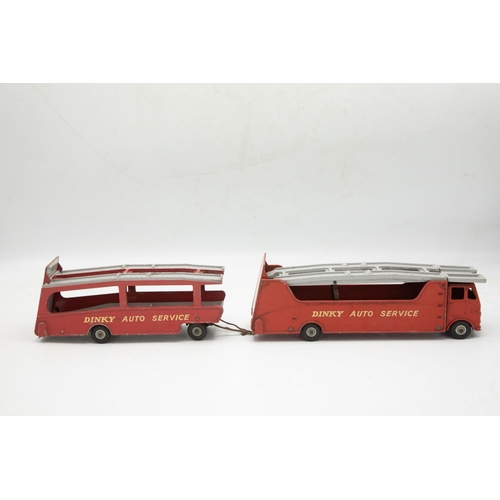 3132 - Dinky Supertoys 984 Car Carrier and 985  Trailer For Car Carrier, scarce items, 'Dinky Auto Service'... 