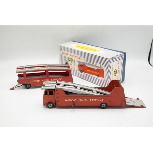 3132 - Dinky Supertoys 984 Car Carrier and 985  Trailer For Car Carrier, scarce items, 'Dinky Auto Service'... 