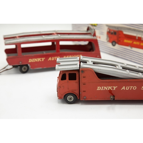 3132 - Dinky Supertoys 984 Car Carrier and 985  Trailer For Car Carrier, scarce items, 'Dinky Auto Service'... 