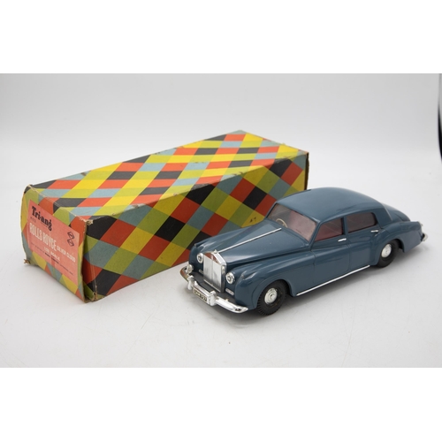 3133 - Tri-ang Minic Electric Rolls Royce Silver Cloud M103, grey/blue, 1/20 scale, in original Harlequin-t... 