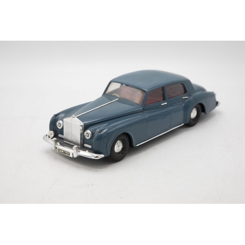 3133 - Tri-ang Minic Electric Rolls Royce Silver Cloud M103, grey/blue, 1/20 scale, in original Harlequin-t... 