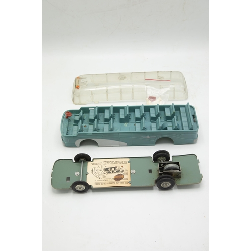 3135 - Mettoy Playthings Luxury Motor Coach 920, push n'go flywheel motor, plastic body, tin-plate removabl... 