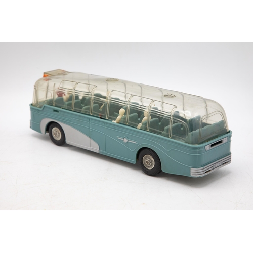 3135 - Mettoy Playthings Luxury Motor Coach 920, push n'go flywheel motor, plastic body, tin-plate removabl... 