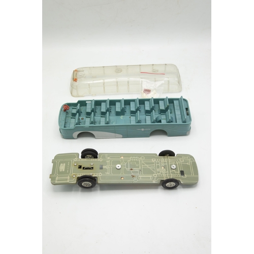 3135 - Mettoy Playthings Luxury Motor Coach 920, push n'go flywheel motor, plastic body, tin-plate removabl... 