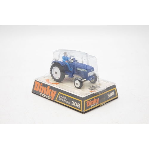 3136 - Dinky Toys No. 308 Leyland 384 Tractor,  mint and bubble plinth boxed. Never removed from packaging,... 