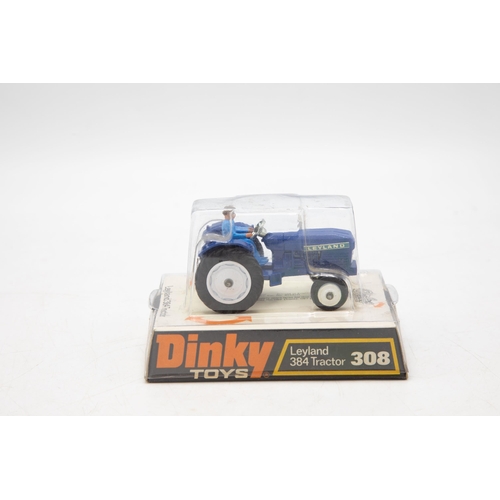 3136 - Dinky Toys No. 308 Leyland 384 Tractor,  mint and bubble plinth boxed. Never removed from packaging,... 