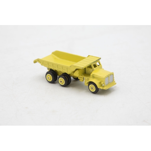 3137 - Dinky Toys mini Dinky 97, Euclid R-40, garage 'box' strap-down fastenings present, 1/64 scale, near ... 