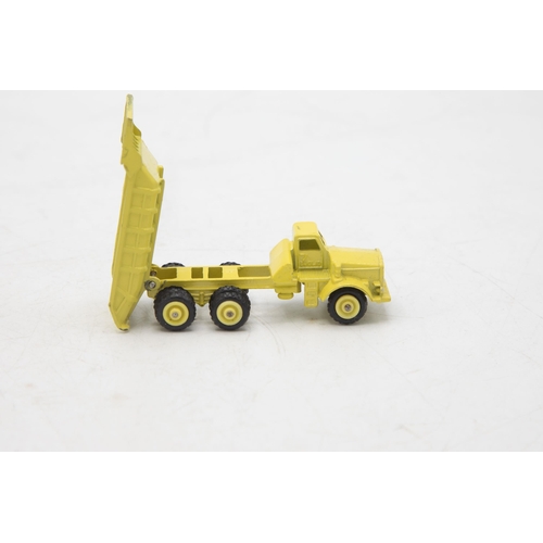 3137 - Dinky Toys mini Dinky 97, Euclid R-40, garage 'box' strap-down fastenings present, 1/64 scale, near ... 