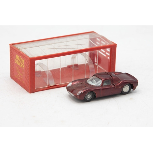 3138 - Dinky Toys mini Dinky 13, Ferrari 250 LM, model is mint, 1/64 scale, garage 'box' strap-downs presen... 