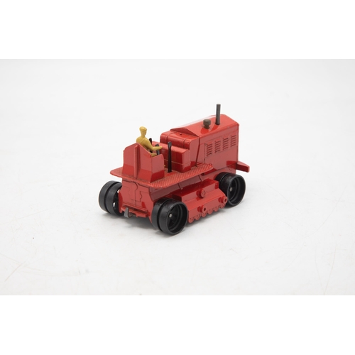 3149 - Dinky Supertoys  963 Blaw Knox Heavy Tractor, red, near mint model missing both caterpillar tracks (... 