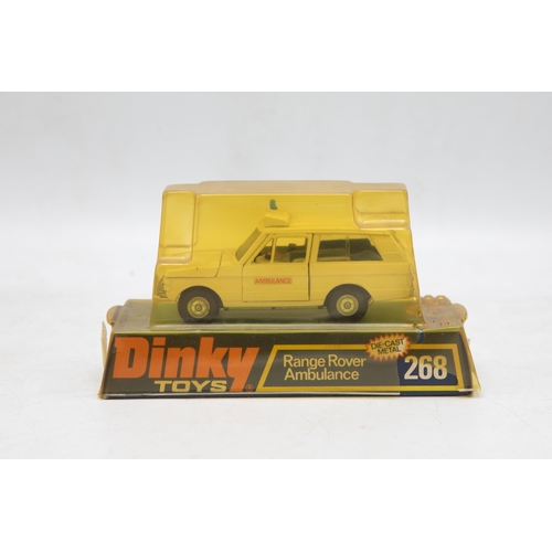 3159 - Dinky Toys 268 Range Rover Ambulance, with plastic stretcher patient, new old shop stock, 1974 numbe... 