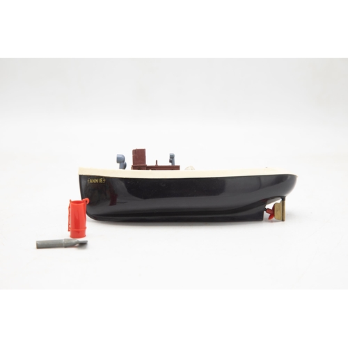 3164 - Penguin Series Clockwork Powered Tugboat 'Annie', funnel present, original Penguin key present, all ... 