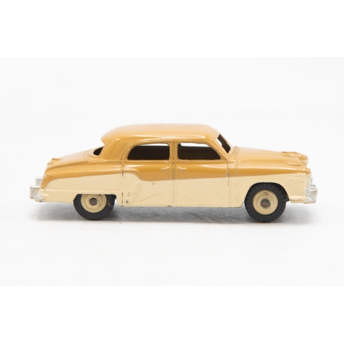 3166 - Dinky Toys 172 Studebaker Land Cruiser, two-tone correct colour spot on box, two end-flaps missing, ... 