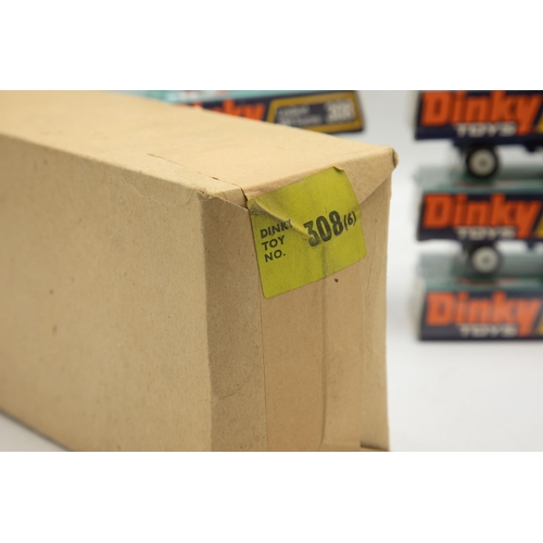 3173 - Dinky Toys Leyland 308 Tractor 384, factory 6 pack, in original plain cardboard factory box with Din... 