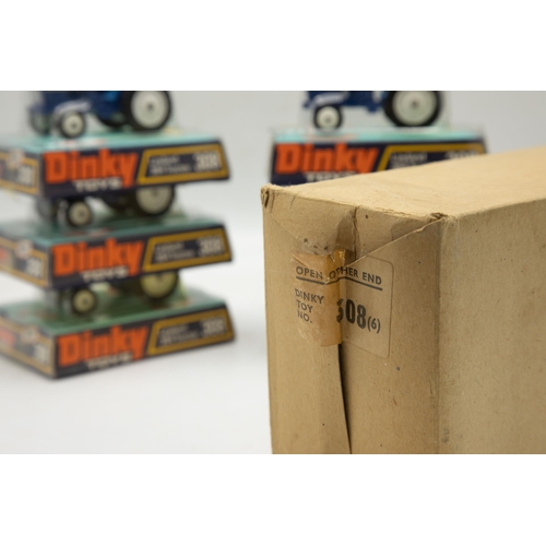 3173 - Dinky Toys Leyland 308 Tractor 384, factory 6 pack, in original plain cardboard factory box with Din... 