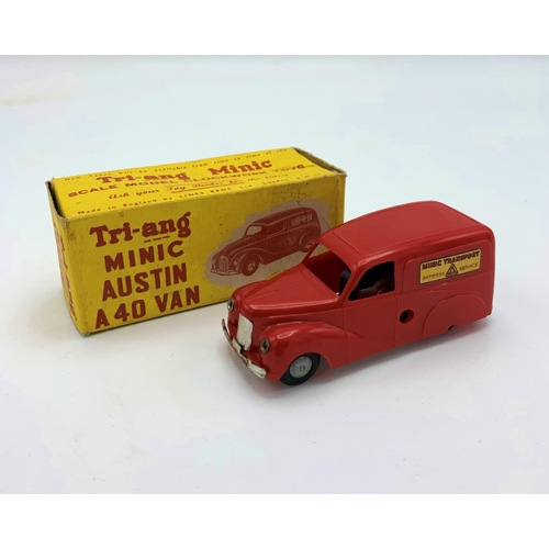 3180 - Tri-ang Minic Austin A40 Van, 'Minic Transport Express Services', very bright clean example, plastic... 