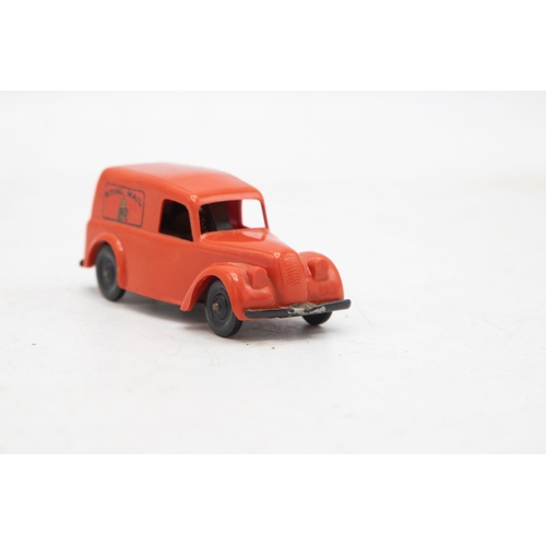 3182 - Tri-ang Minic Morris Van, Royal Mail livery, clockwork, red, near mint and boxed