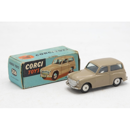 3193 - Corgi Toys 206 Hillman Husky, taupe (dark beige), excellent and boxed