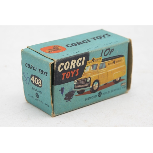 3196 - Corgi Toys 408 Bedford AA Road Service Van, early version, excellent and boxed