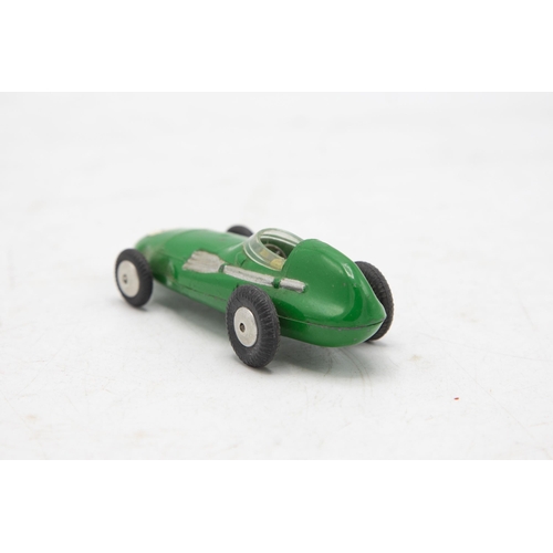 3201 - Corgi Toys 150 Vanwall Formula 1 Grand Prix racing car, both main end flaps price label damage, exce... 