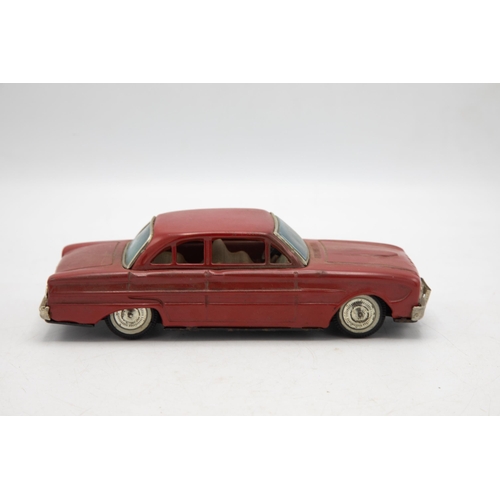 3208 - Bandai Ford Falcon 734, from the Automobiles of the World series, red, friction drive, working, Made... 