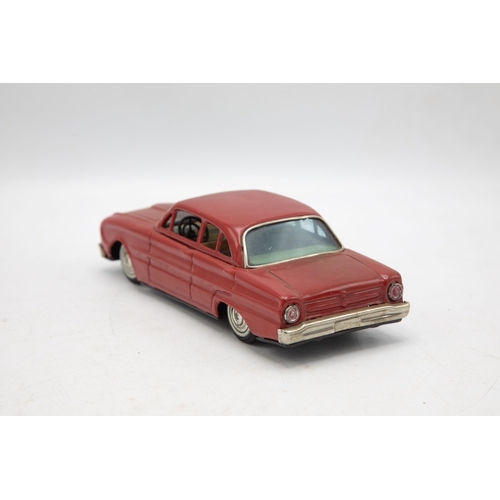 3208 - Bandai Ford Falcon 734, from the Automobiles of the World series, red, friction drive, working, Made... 