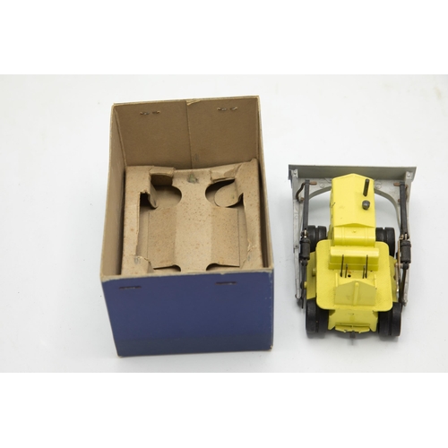 3209 - Dinky Supertoys 961 Blaw-Knox Bulldozer, scarce colour yellow body and grey blade in correct box, dr... 