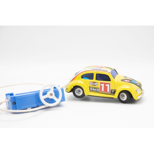 3214 - Tinplate VW Rally Race Car by TT of Japan(Product No. 2393 battery operated remote control and steer... 