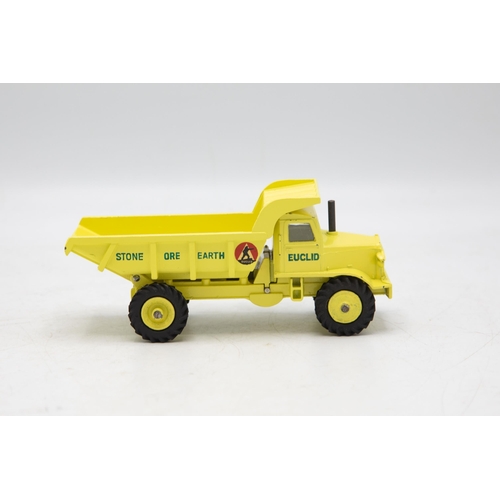 3218 - Dinky Supertoys 965 Euclid Rear Dump Truck, superb example, late issue with windows and coloured ski... 