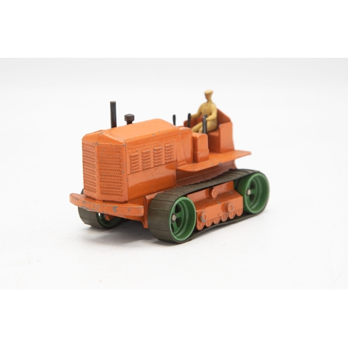 3219 - Dinky Supertoys Blaw Knox Heavy Tractor, running on the original rubber tracks, slightly rare orange... 