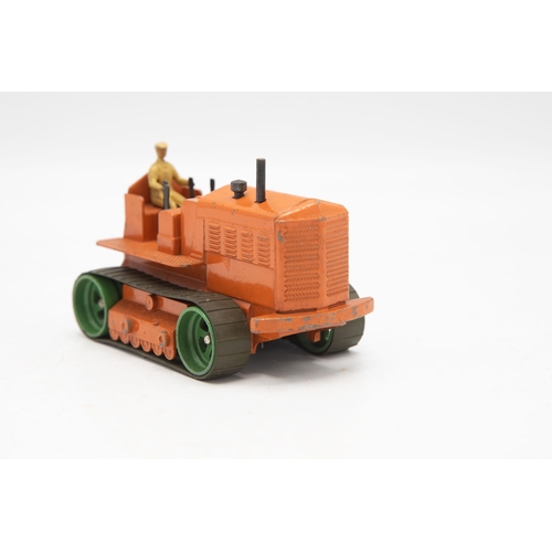 3219 - Dinky Supertoys Blaw Knox Heavy Tractor, running on the original rubber tracks, slightly rare orange... 