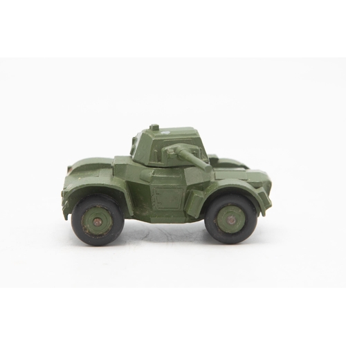 3227 - Dinky Toys 670 Armoured Car, presented in a slightly scarce non-picture box, one chip otherwise exce... 